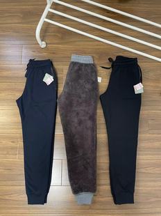 卫裤 外贸日单加绒裤 男女加绒加厚防风保暖羊羔毛休闲裤 新款 潮 冬季