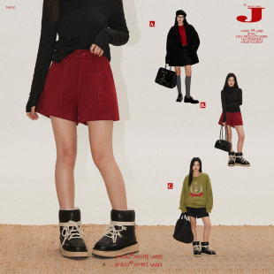 百搭裤 大码 子 女冬季 晶咕白标DADATATA高腰显瘦立体裁剪短裤