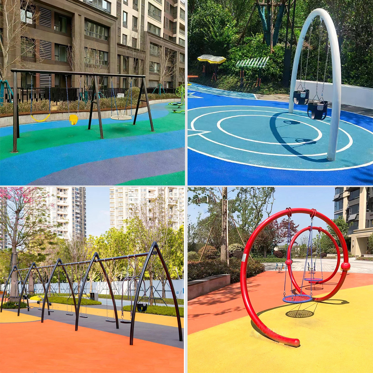 高端小区景区公园网红幼儿园大型户外儿童秋千组合玩具室外荡吊椅