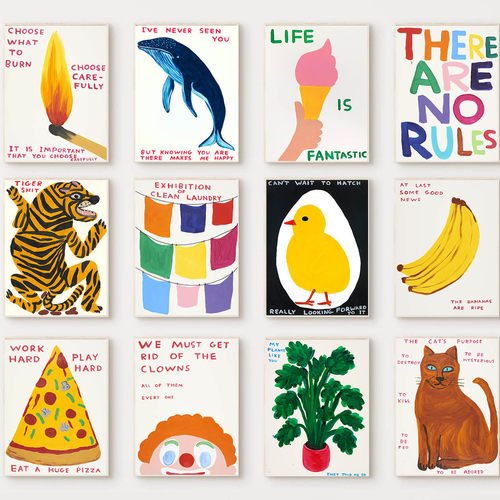 海报大卫波普手绘插画艺术