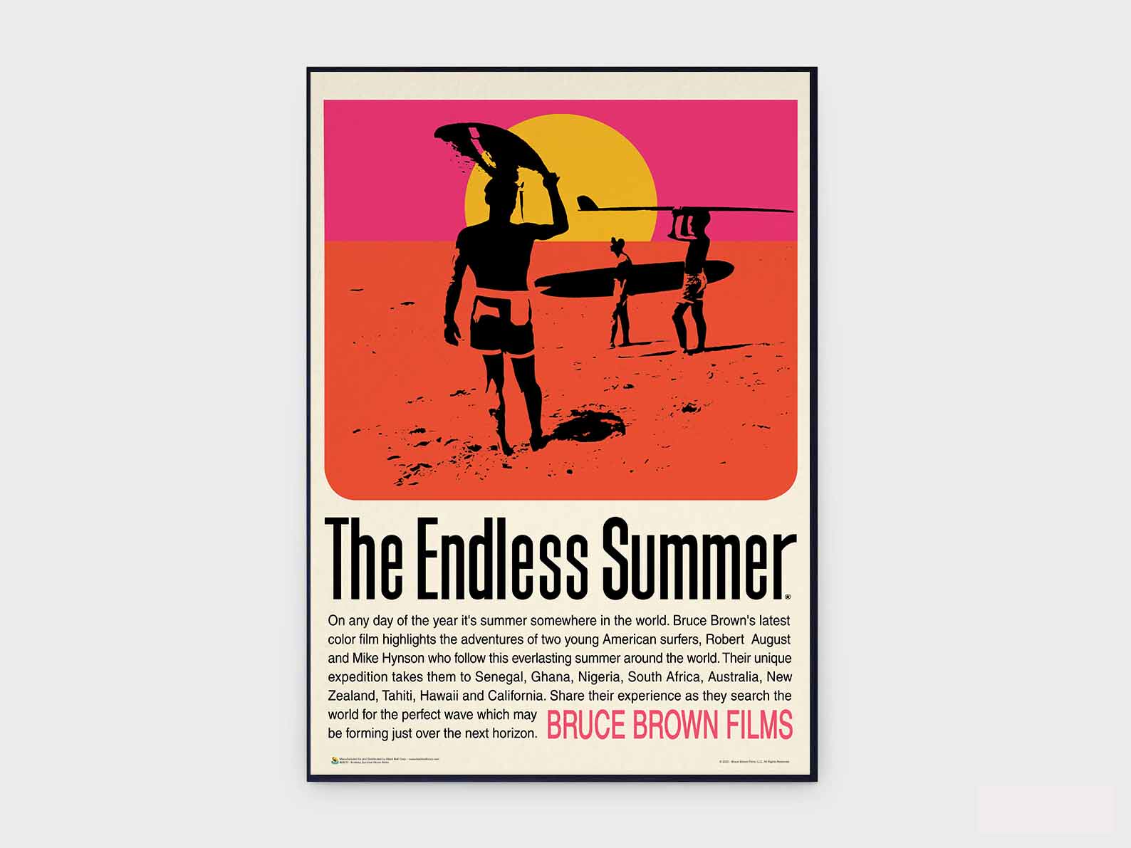 无尽的夏日| 复古 冲浪电影复古美式 艺术海报