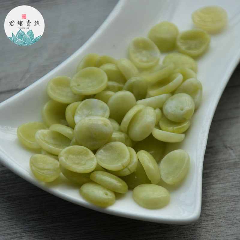 diy吊坠玉簪花半宝石散珠