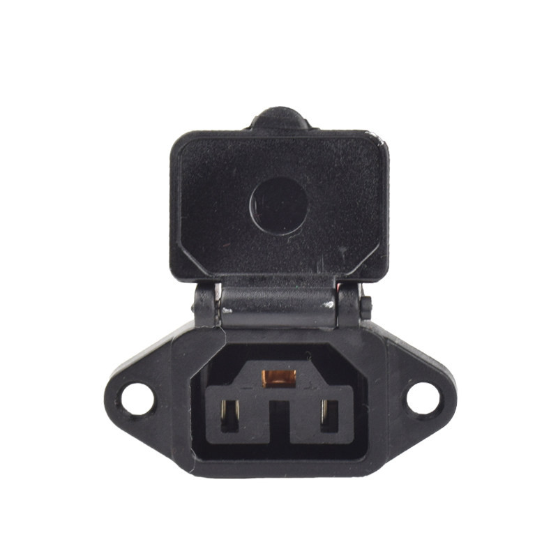 新日电动车充电口充电座型转换线充电器公母头电源线插头插座