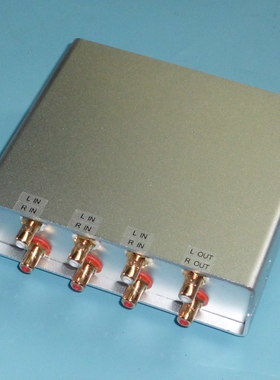 J10发烧前级2倍信号升压3组音源选择切换输入CD/手机蓝牙提升音量