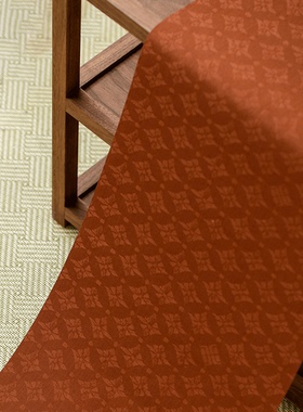 知舍织锦菱纹茶席单条宽3色底席可搭配多种面度手工茶道垫子禅意