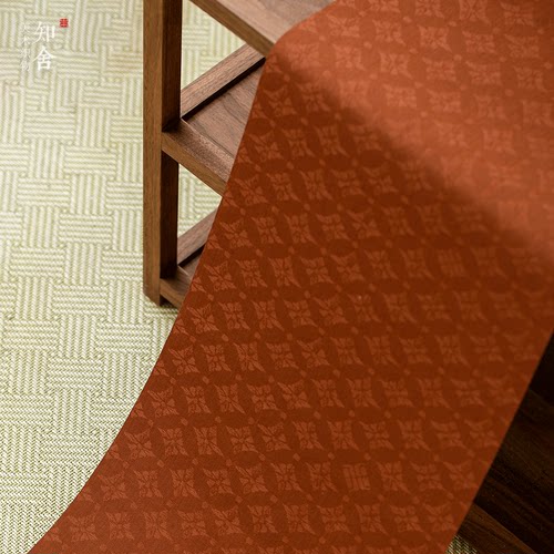 知舍织锦菱纹茶席单条宽3色底席可搭配多种面度手工茶道垫子禅意