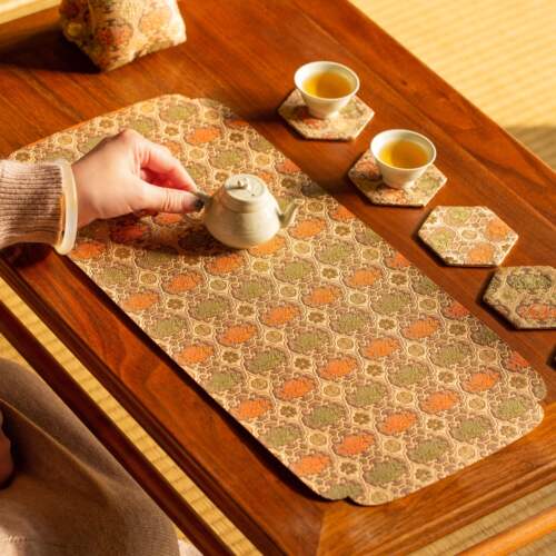 知舍干泡席杯垫双面用茶具配件