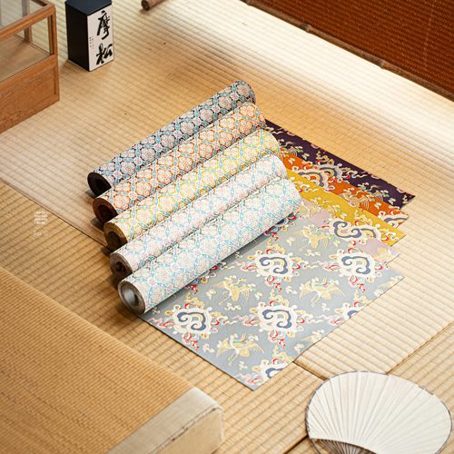 知舍·如意云鹤纹茶席复古新中式茶桌台布垫子双面禅意布艺桌旗