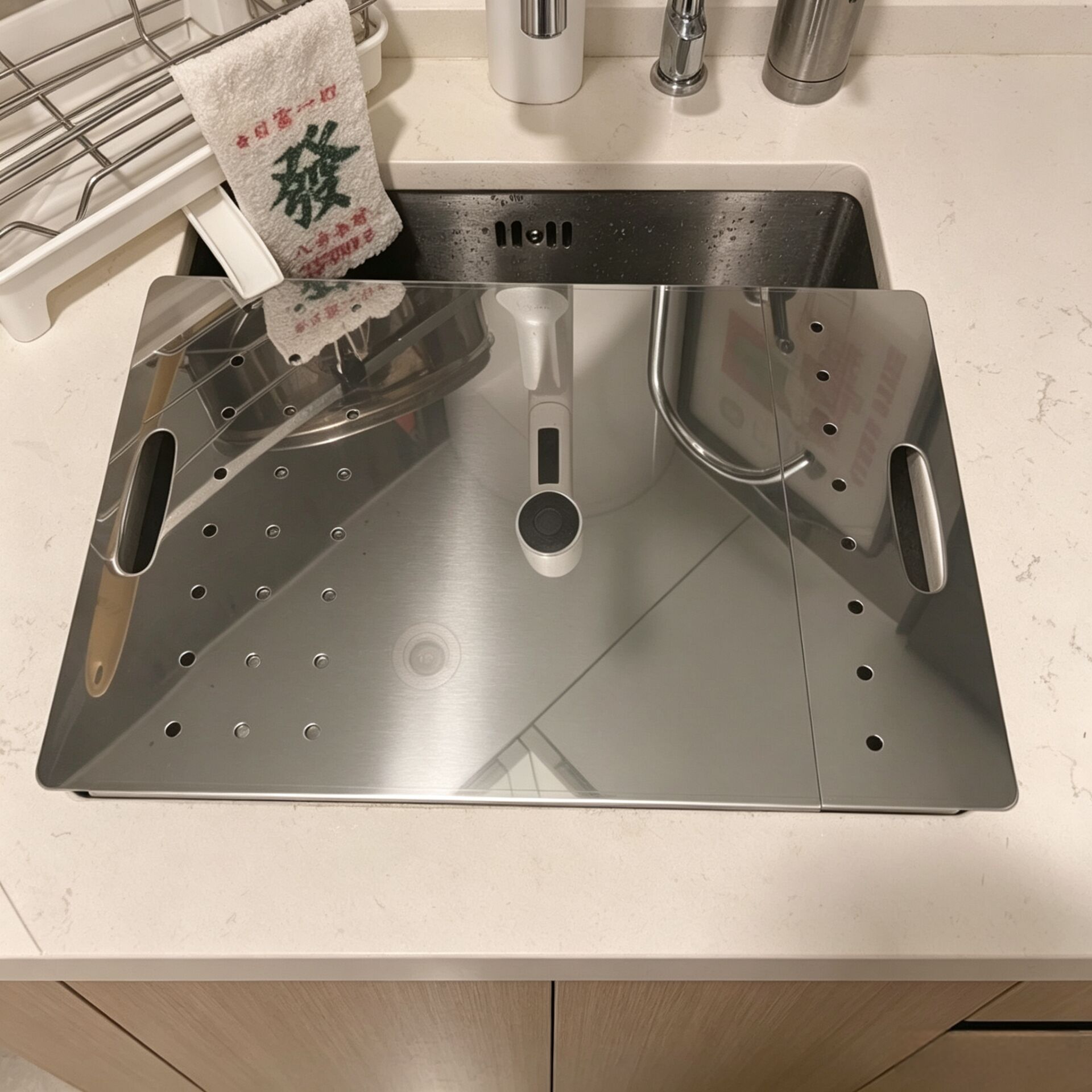 不锈钢水槽切菜板盖板加厚