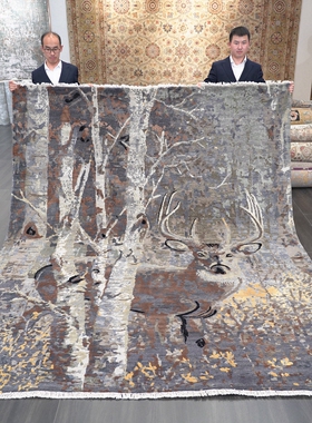 天匠进口羊毛地毯轻奢抽象风格羊毛地毯客厅卧室243x310cm