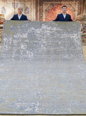 天匠手工羊毛地毯进口高端别墅地毯上门试铺印度地毯244x307cm