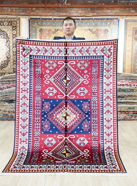 天匠美式复古客厅地毯手工波斯顿地毯出口全球87国122x183cm