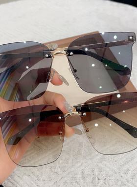 亏本清仓墨镜女夏防紫外线太阳镜男小脸款黑色高级感gm眼镜复古