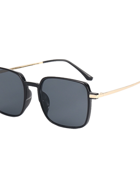 墨镜黑色复古风飞行员太阳眼镜