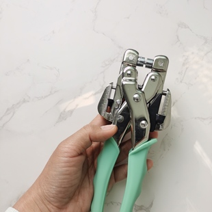 出口手握气眼打孔装订钳3mm5mm双模具头鸡眼安装钳Grommet Plier