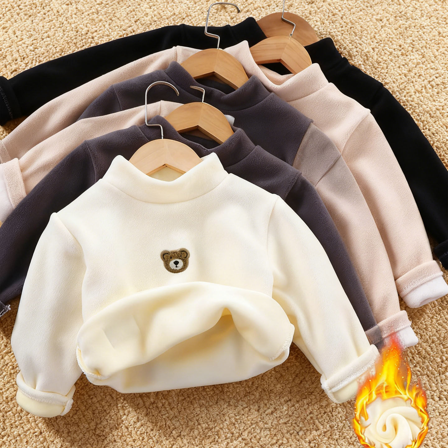 男童打底衫2025新款冬儿童男宝男孩德绒高领加绒保暖内衣内搭上衣,童装/婴儿装/亲子装,保暖上装,淘宝优惠券,粉丝福利购,淘宝优惠卷