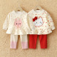女宝宝早春洋气穿搭一整套 小女孩洋气公主套装 女童春装 2026新款