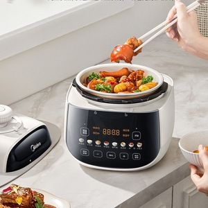 美的电压力锅小型家用迷你多功能智能预约2.5L高压锅饭煲MY-E3915
