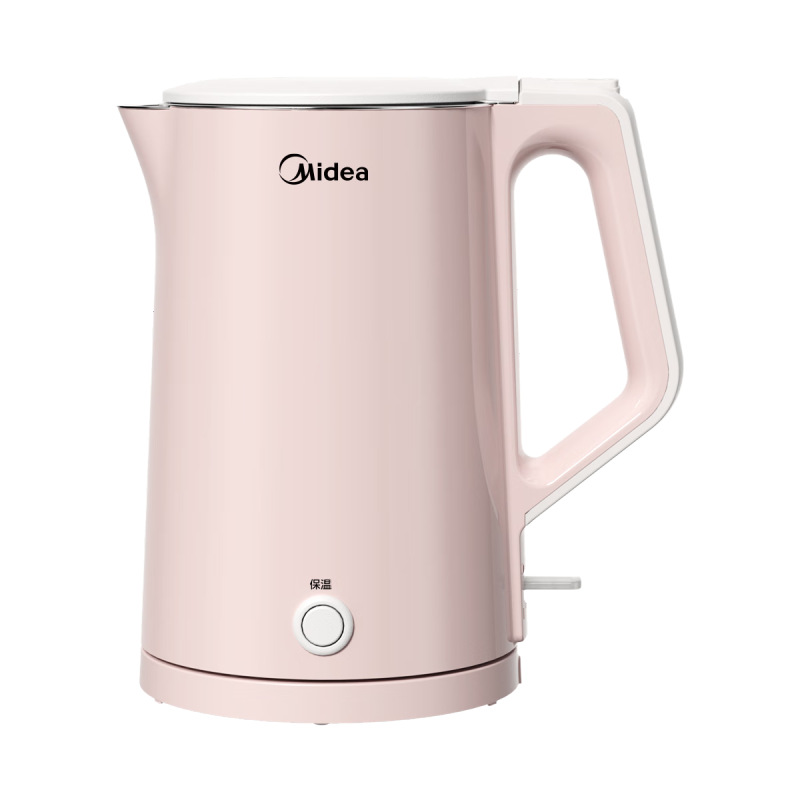 美的（Midea）电热水壶1.5L一键55度保温双层防烫HP1515
