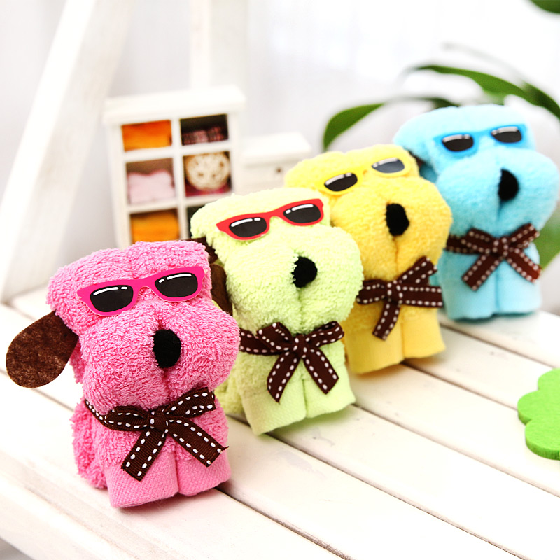 创意小狗公仔毛巾生日地推活动