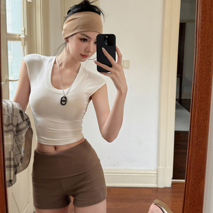 屁 不漏p 兼顾外穿日常&运动感 不翘边 bella感翻边短裤