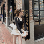 假两件叠穿 限量 天丝羊毛上衣 调性品 时髦状态1s girl