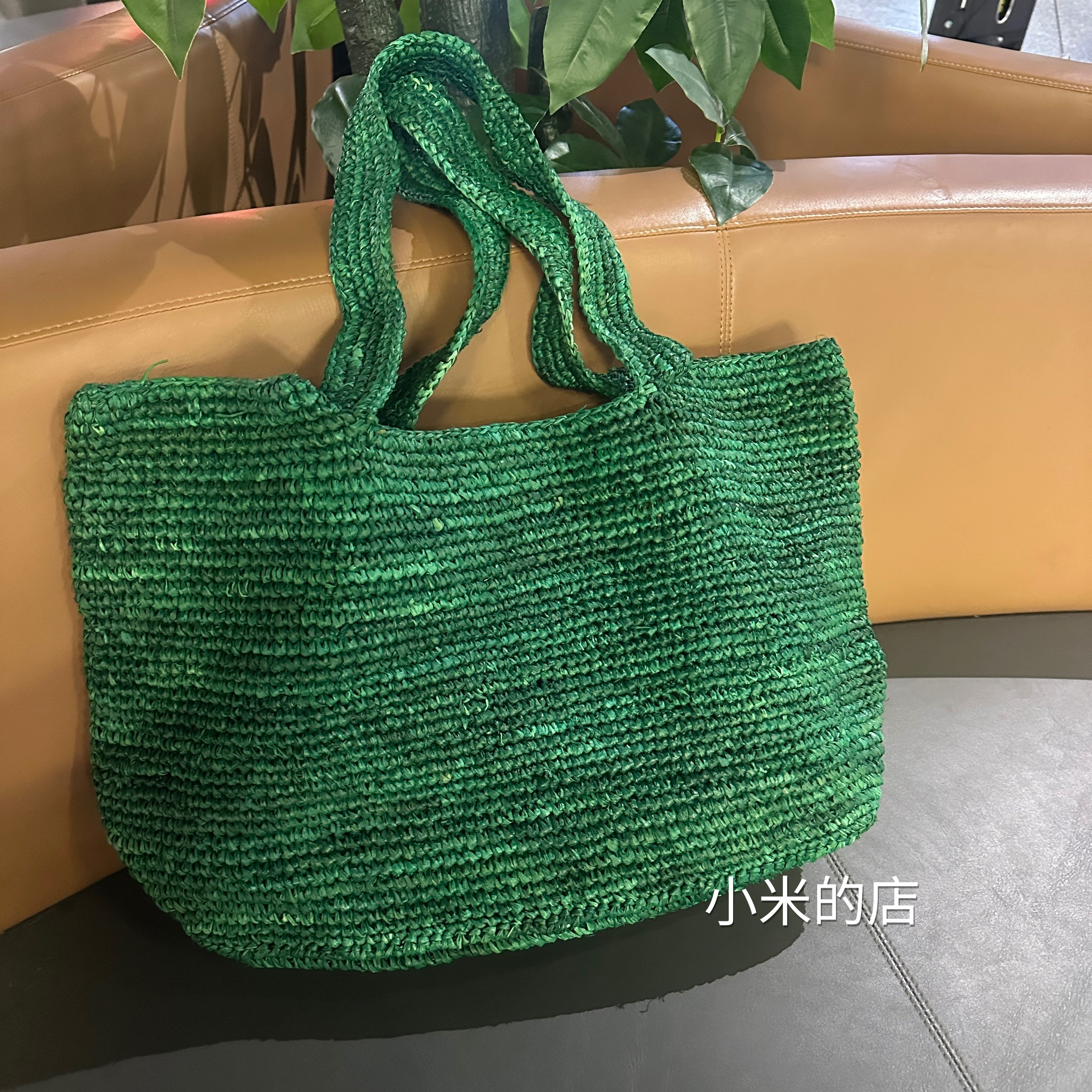 少量几个拉菲草包!2026草编包休闲单肩手提包大容量托特包购物袋