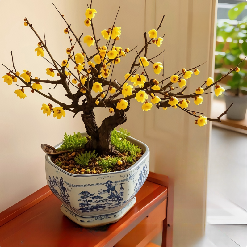 腊梅花树苗盆栽浓香型地栽庭院风景耐寒花卉红梅矮化四季花卉植物