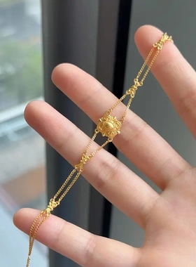 格调小红书精致细腻流金岁月系列巴洛克旋叶手链新款百搭奢品手环