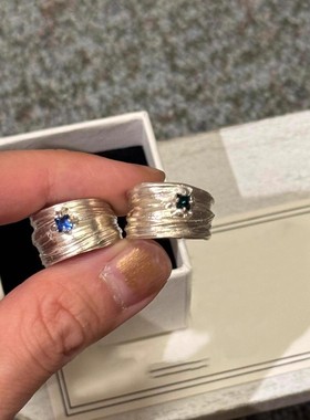 格调小红书爆款中性清冷感丝带打结宽口戒指韩系食指戒高级感指环