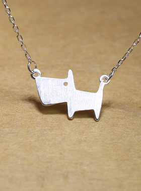 纯银锁骨链本命年吊坠新品