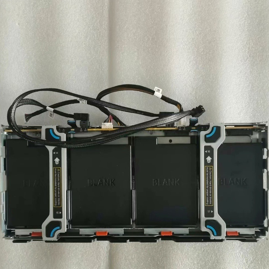 DELL R740XD内置4盘位扩展硬盘背板笼子带线套件02MP1D后置hn1h8