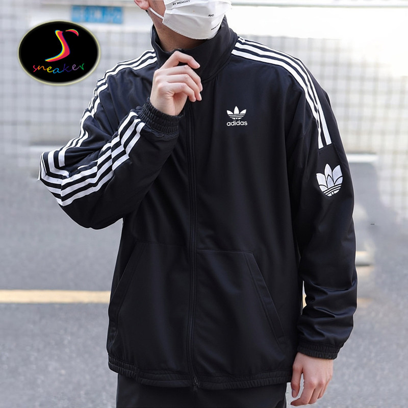 ADIDAS男女运动休闲立领夹克外套