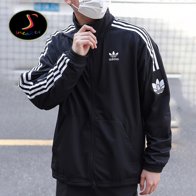 ADIDAS男女运动休闲立领夹克外套