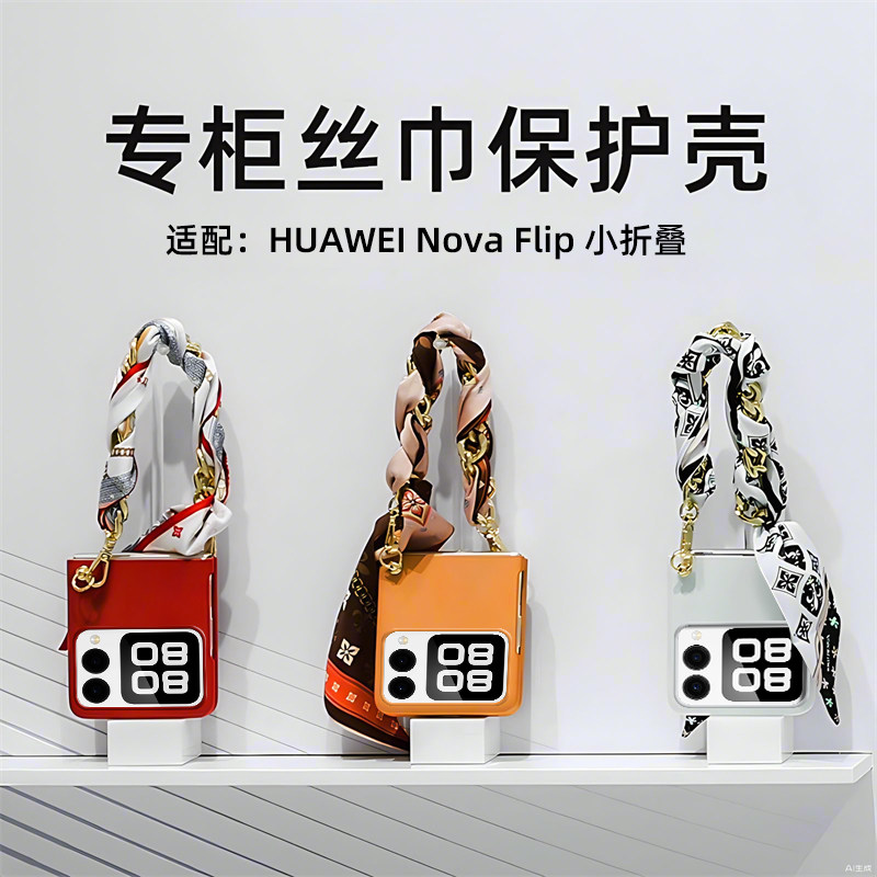 适配华为novaflip s手机壳nova flip折叠屏手链n