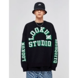 Зимний трикотажный свитер, дизайнерское термобелье, круглый воротник, увеличенная толщина, оверсайз, тренд сезона