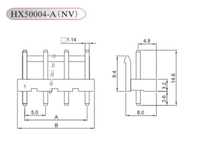 HX50004-ANV-A红星5.0mm间距