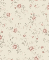 Swedish design warm and cozy small floral eco-friendly wood fiber wallpaper is fully covered in bedrooms, studies and children's rooms thumbnail 2