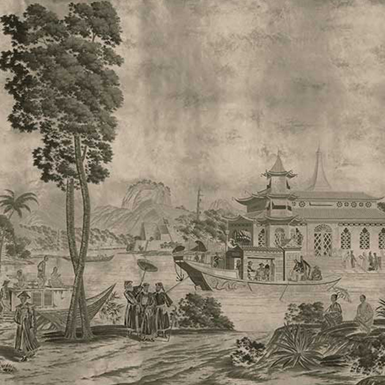 风景 FS 美式新古典 人物 卧室床头背景墙高端墙画背景墙壁纸