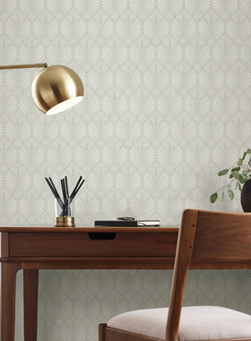 设计师推荐  Astoria Royal Damask 现代几何图案 书房卧室壁纸