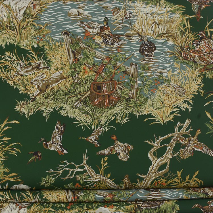 美国原装进口纯纸壁纸Schumacher 油画藏品 动物个性图案背景墙纸