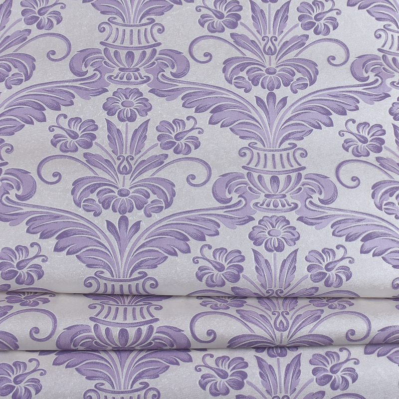 意大利原装进口墙纸 美式紫色图案 厚重凹凸感 树脂环保耐擦洗壁