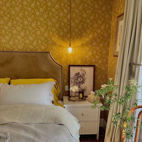 瑞典进口壁纸 环保  Hip Rose复古美式乡村田园墙纸 轻奢藤花