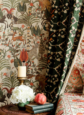 美国进口壁纸 CARNIVAL OF MAGHREB Wallpaper 无纺布高档墙纸