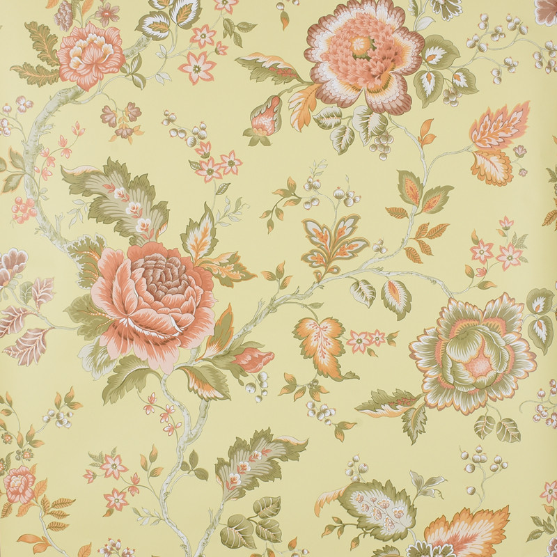 现货 加拿大原装进口壁纸 暖色田园卧室 客厅美式乡村环保纯纸墙