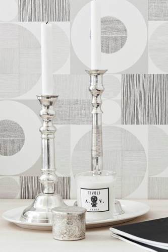 瑞典进口纯纸壁纸 现货尾货清仓特价黑白现代 设计风格几何图案