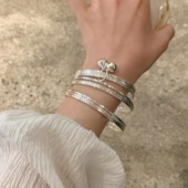 银铃儿 清冷多圈Lolita旗袍ins 素圈手镯五毒cos汉服古风异域苗疆