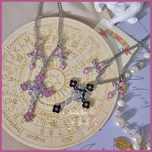 y2k亚文化十字架辣妹项链