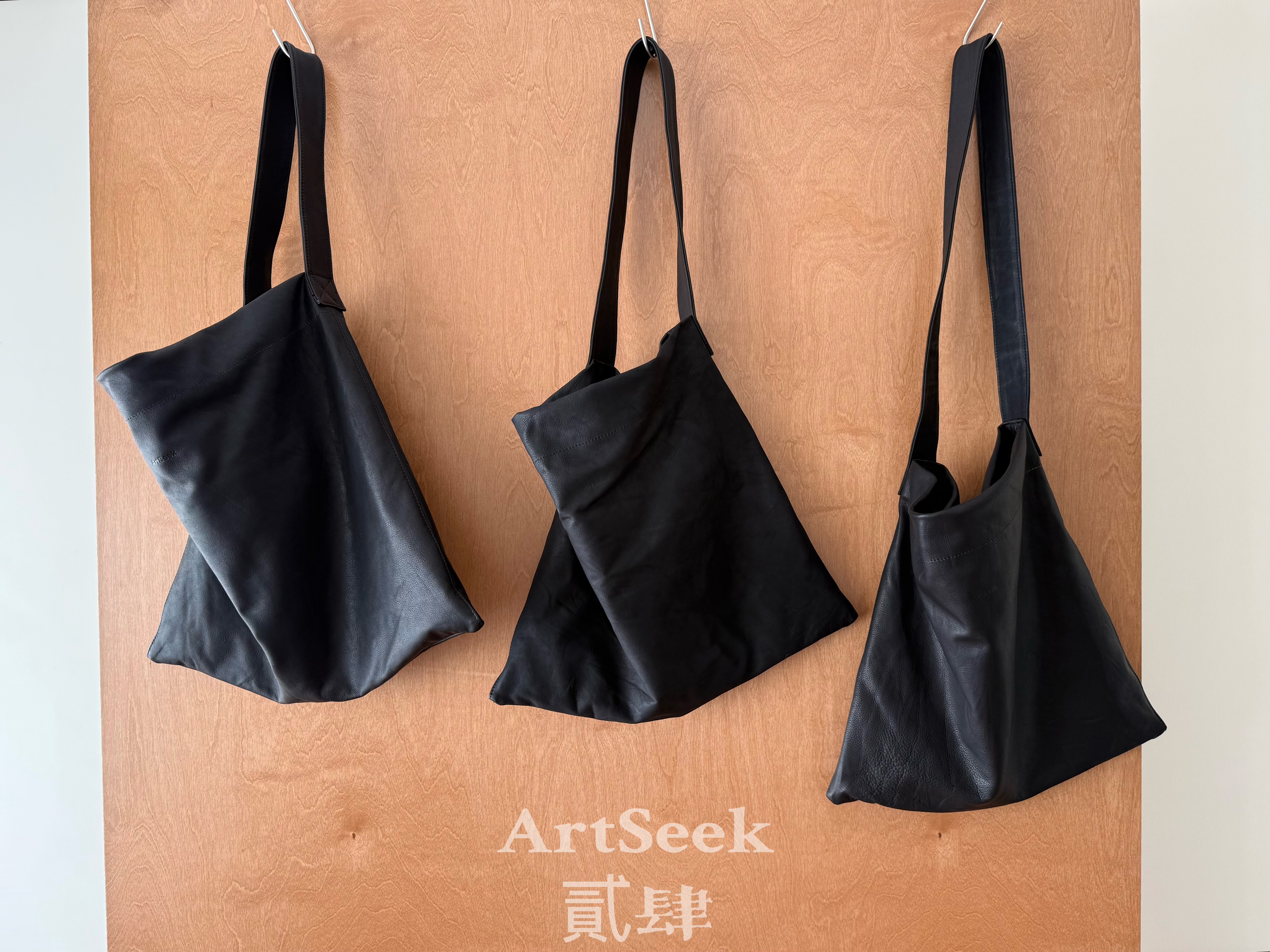 ArtSeek｜天然无涂层水染牛皮 tote系列 单肩斜挎包托特包