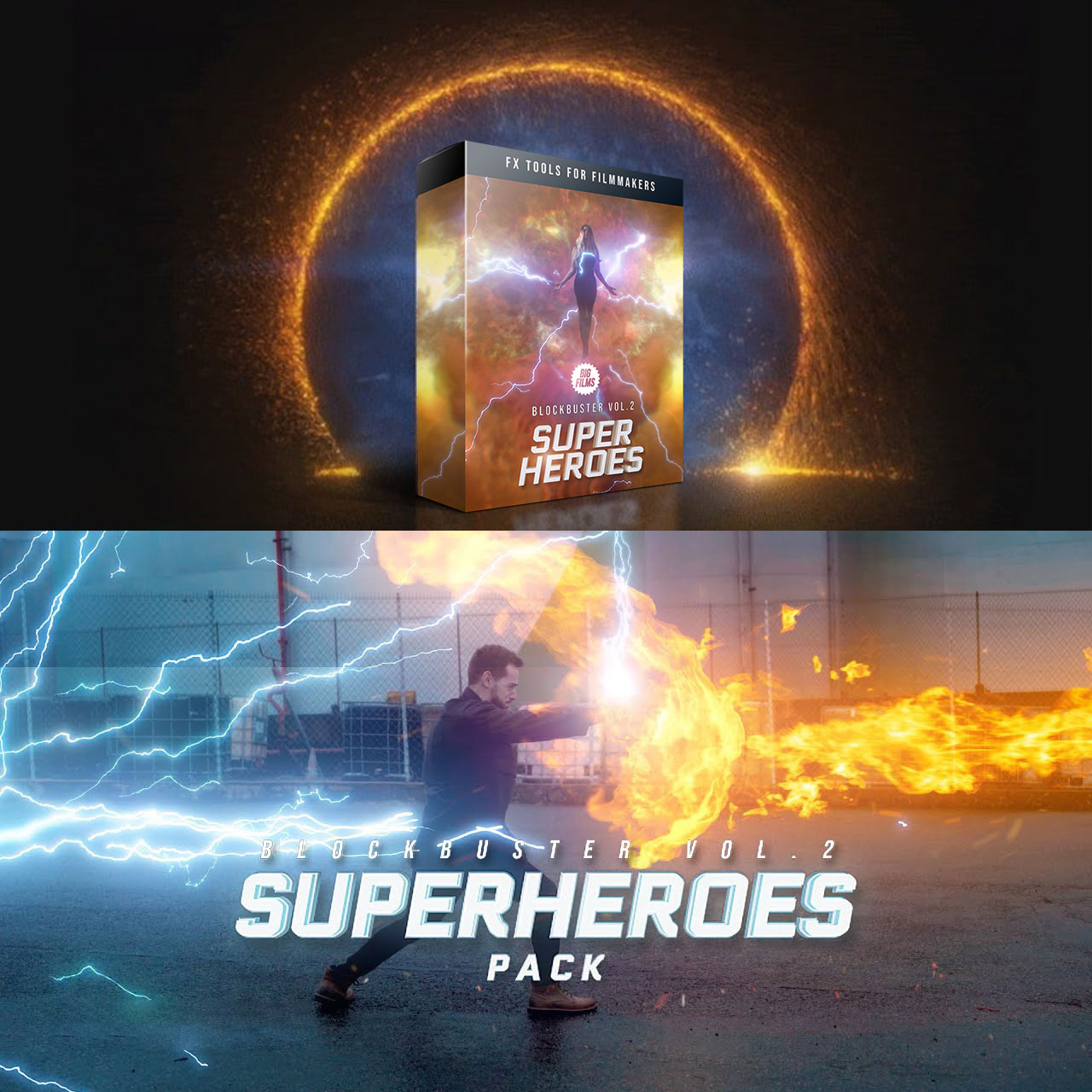 4K视频素材-242个能量电流雷电火焰传送门特效合成动画+透明通道